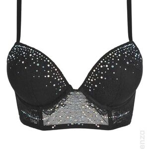 La Senza 36 C super padded rhinestone bra